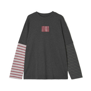 深圳南油CV0C0040拼色设计上衣中长款 T恤女12.22春