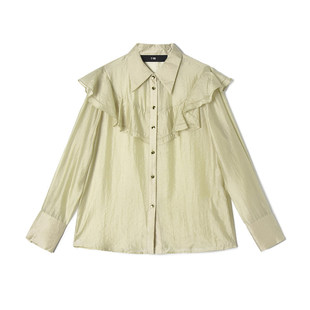 「秋」高端QR0D0003温婉气质上衣单排扣衬衫 女2.24春