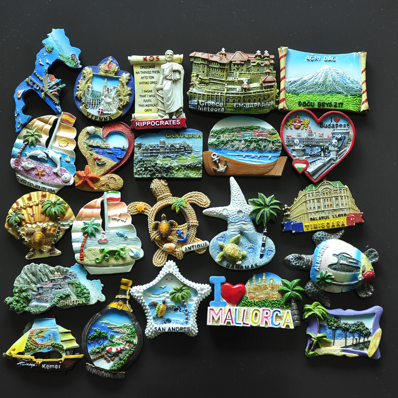 优质风景旅游纪念世界稀有绝版孤品极精致立体冰箱贴G1093叮当堂