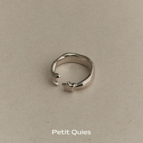 PetitQuies星月素圈戒指
