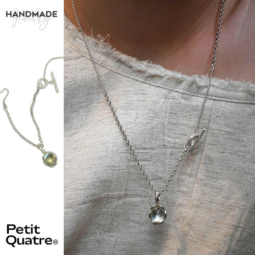 PQ手工制链条拼接项链葡萄石项链