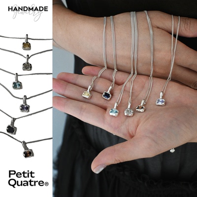 petitquatre纯手工定制锆石项链