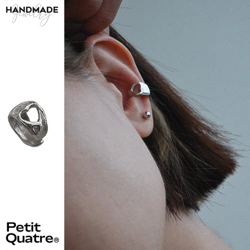 PetitQuatre耳夹手工925银