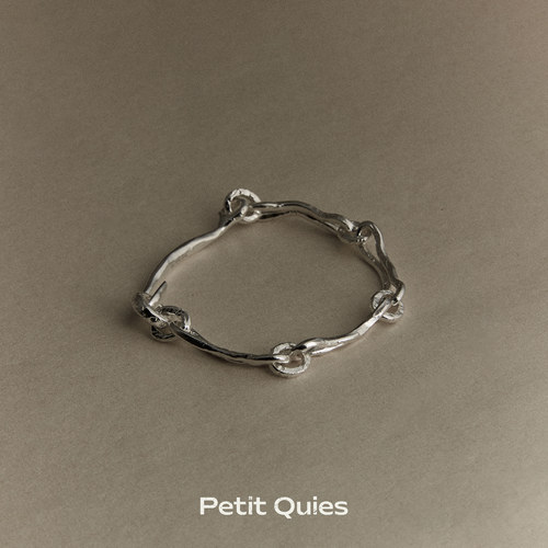PetitQuies简约男女银手工饰品