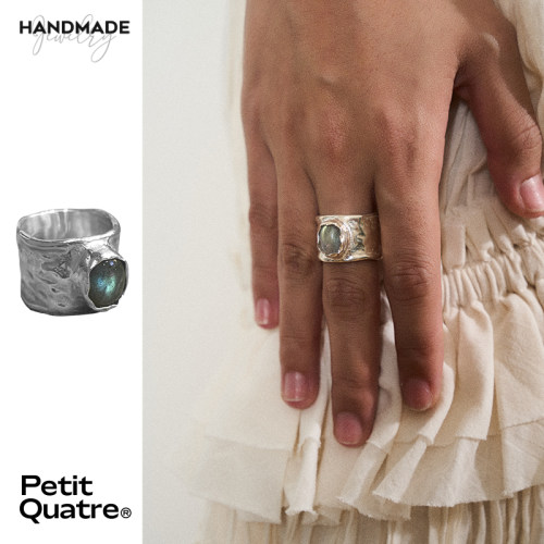 petitquatre男女银简约手工饰品