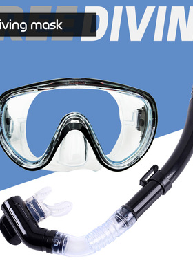 成人男女浮潜装备套装潜水镜半全干式呼吸管一体大框游泳眼镜面罩