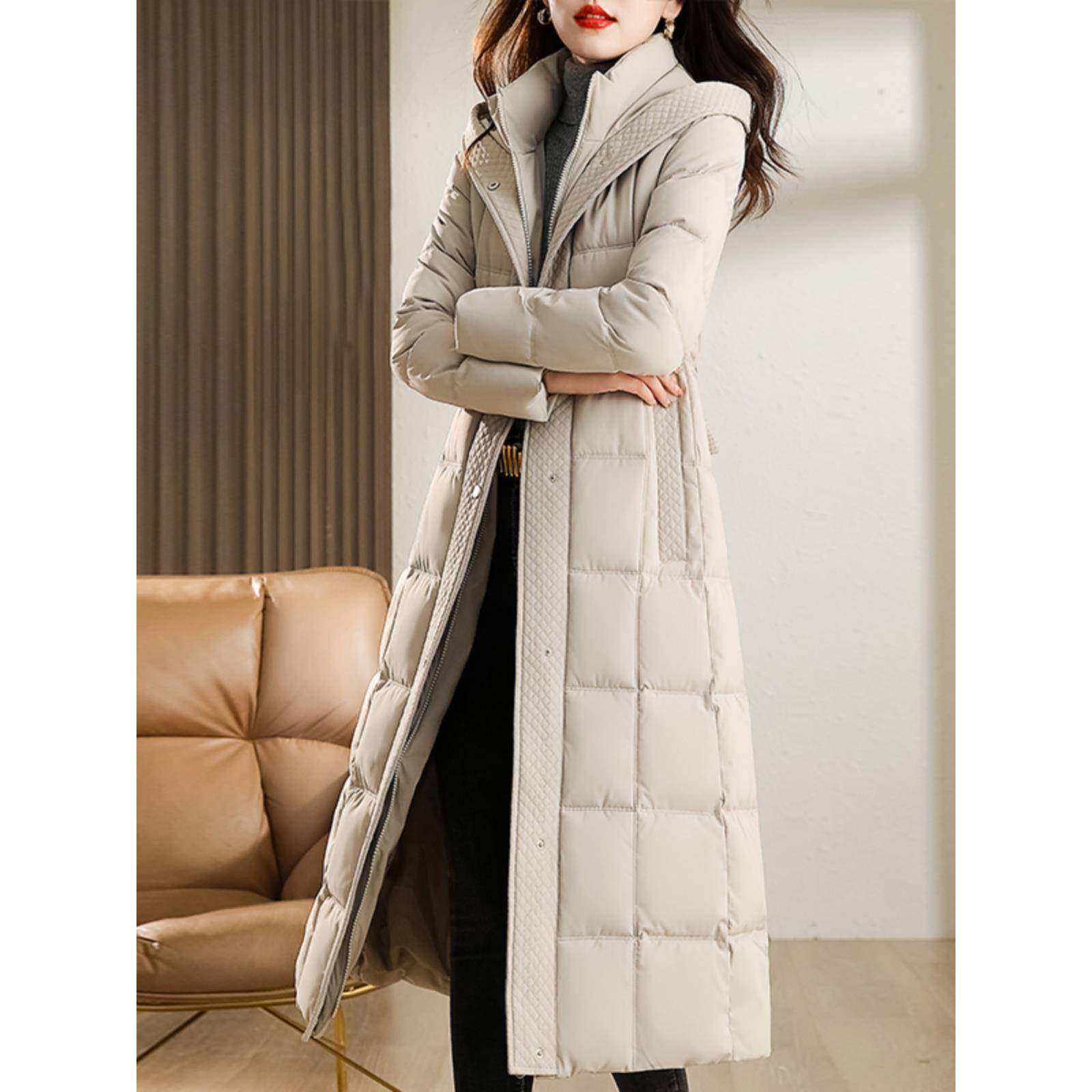 冬季腰细看长加厚羽绒服妇女冬季过膝超厚妇女棉质外套冬天,女装/女士精品,棉衣/棉服,淘宝优惠券,粉丝福利购,淘宝优惠卷