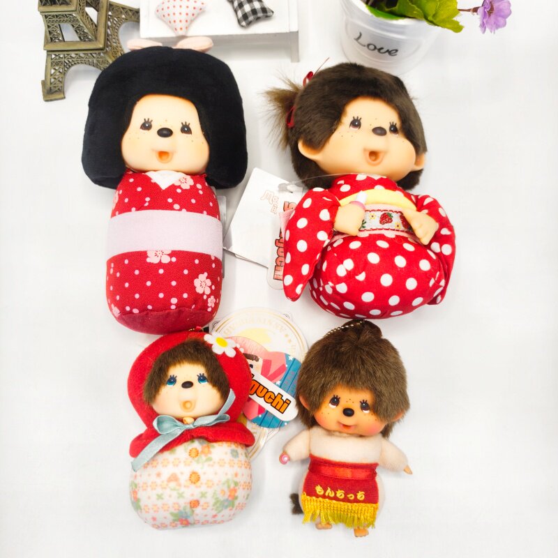 绝版正品【monchhichi蒙奇奇萌趣趣】跪式和服玩偶相扑挂件公仔