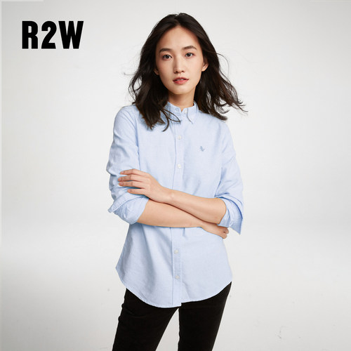 RTW收腰休闲职业牛津纺衬衫