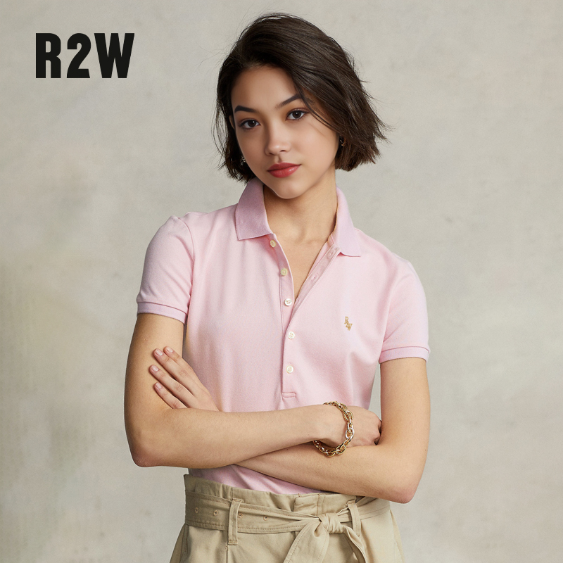 R2W棉弹力多色修身Polo衫