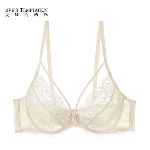 EVESTEMPTATION夏娃的诱惑大罩杯蕾丝内衣女轻薄透气文胸V2176113