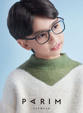 近视眼镜派丽蒙透明眼镜框有度数配镜近视镜儿童圆框眼镜53008