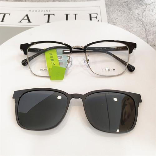 派丽蒙磁吸近视墨镜眼镜女可配度数太阳镜一镜两用男士开车95001