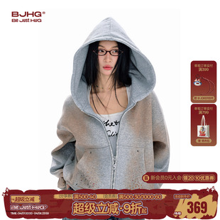 连帽休闲开衫 FTT 外套 美式 新款 FlyTheTruth脏脏卫衣外套女款 春季