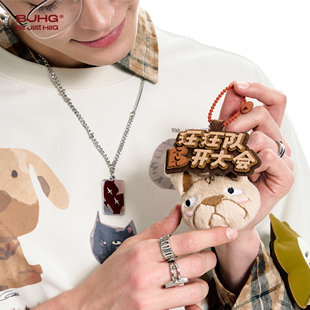 BJHG不计后果 小狗玩偶挂件t恤配饰潮流百搭饰品趣味设计衣服装饰