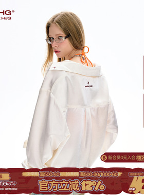 BJHG不计后果高级感白色衬衫女款2026新款春季潮牌美式宽松外套女
