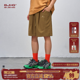 休闲短裤 宽松潮牌街头运动六分裤 男款 新款 子 夏季 BJHG不计后果美式