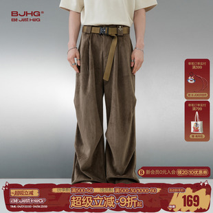 子男款 裤 休闲工装 女 宽松阔腿直筒长裤 伞兵裤 春季 BJHG不计后果美式