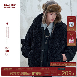 BJHG不计后果座山雕环保麂皮绒棉服男士冬季外套保暖加厚冬装棉衣