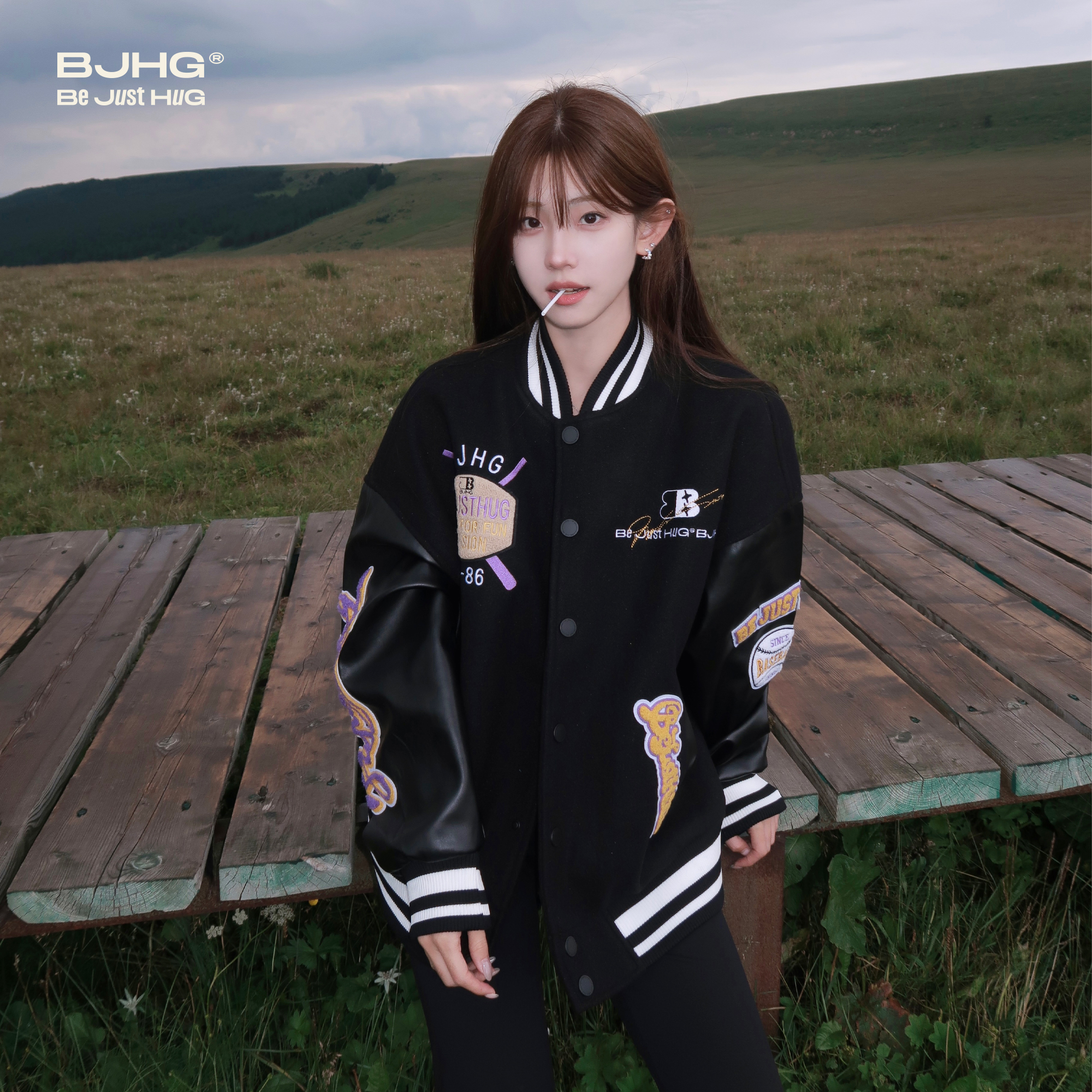BJHG泽西风美式棒球夹克外套