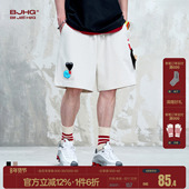 BJHG不计后果趣味贴贴短裤 子女 复古休闲运动五分裤 男款 夏潮牌美式