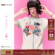 半袖 t恤女款 BJHG不计后果多巴胺正肩短袖 上衣 飞天小女警联名