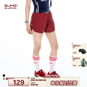 BJHG不计后果运动短裤女2025新款夏潮牌外穿轻薄透气跑步休闲裤子