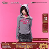 开衫 春季 BJHG不计后果连帽卫衣女款 针织衫 飞天小女警联名