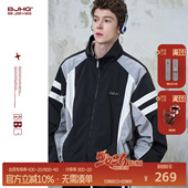 田嘉瑞同款 冲锋夹克棒球服女 BJHG不计后果复古运动外套男款 秋冬季