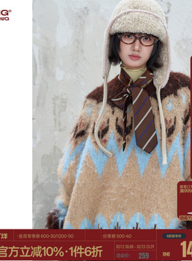 BJHG不计后果费尔岛毛衣男女款秋冬美式潮休闲羊毛针织衫情侣毛衣