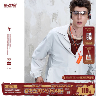 轻薄透气衬衫 凉感美式 男款 UPF100 运动防晒外套 秋季 BJHG不计后果