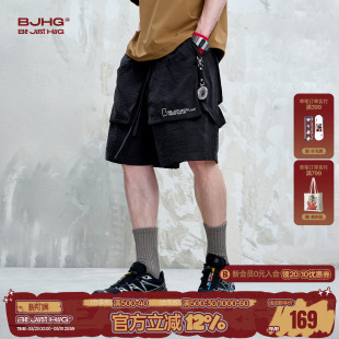 休闲短裤 运动宽松情侣五分裤 男款 潮牌新款 子 夏季 BJHG不计后果美式