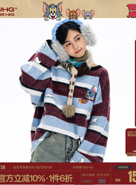 【猫和老鼠联名】BJHG不计后果毛衣男装冬季情侣装羊毛针织衫外套