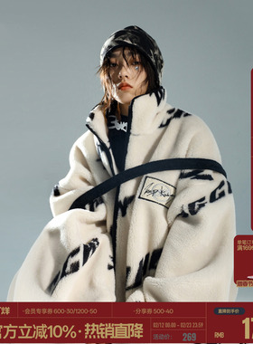 BJHG不计后果仿羊羔毛男士棉服外套男装冬季防寒服痞帅夹克棉衣女