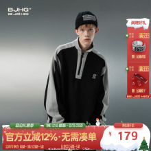 BJHG不计后果美式卫衣男款冬季长袖POLO衫设计感小众打底休闲上衣