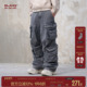 宽松直筒男生裤 BJHG不计后果多口袋工装 子 春季 潮牌美式 牛仔裤 男款