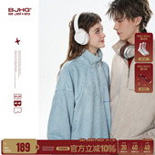 卫衣男款 美式 春季 T恤情侣装 卫衣女 长袖 BJHG不计后果半拉链POLO衫