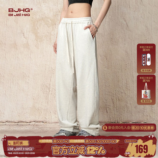 子男款 卫裤 冬季 宽松直筒休闲裤 女 美式 BJHG不计后果重磅纯棉运动裤