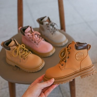 Martens, детские желтые осенние универсальные короткие сапоги для мальчиков в английском стиле, в британском стиле, 2022, тренд сезона, популярно в интернете