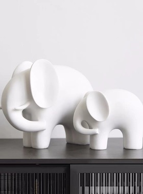 树脂大象摆件创意家居客厅装饰