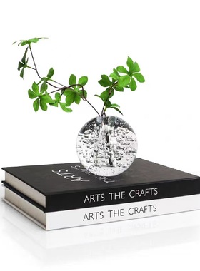 现代简约轻奢飞碟水晶球家居摆件