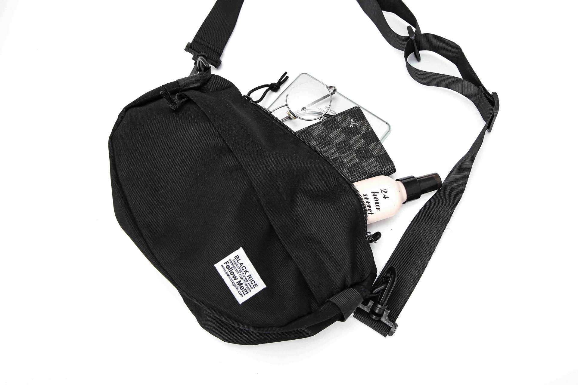 FASHIONABLE TRENDY MENS CONTRASTING CYCLING BACK SHOULDER BAG COUPLE STREET SHOULDER BAG NEW SHOULDER BAG CASUAL YOUTH