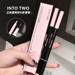 INTO TWO立体星眸双头卧蚕笔妈生伪素颜阴影自然提亮持妆韩系眼妆