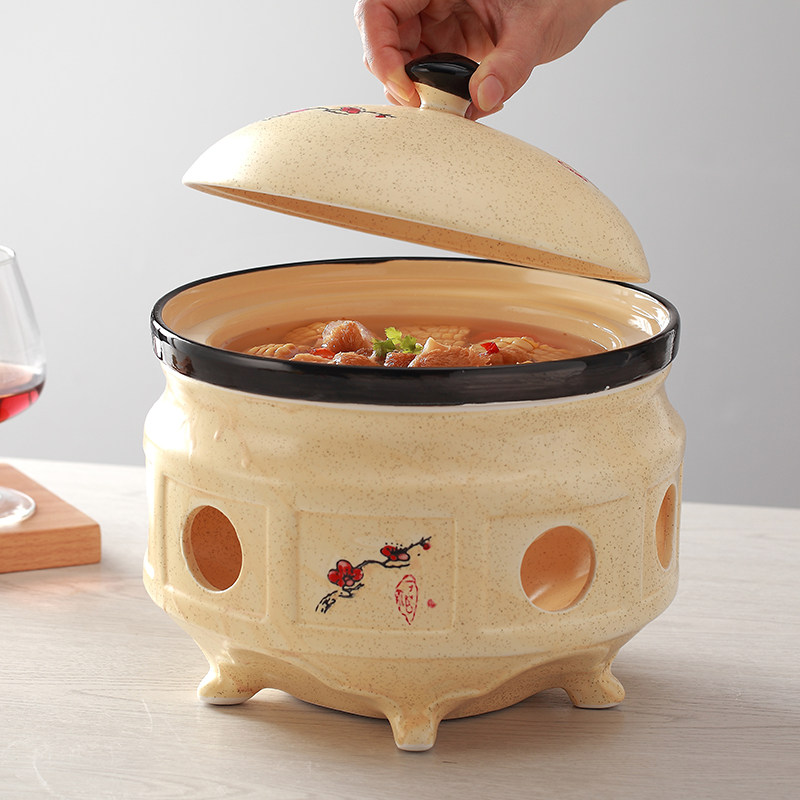 陶瓷酒精炉 家用 耐高温保温炉 干锅 蜡烛加热炉燕窝碗酒店用品