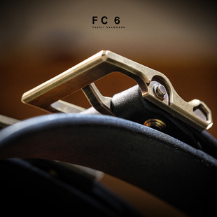 FC 风尘6代第六代黄铜可拆卸线切割腰带扣卡子男士皮带扣元吉手工