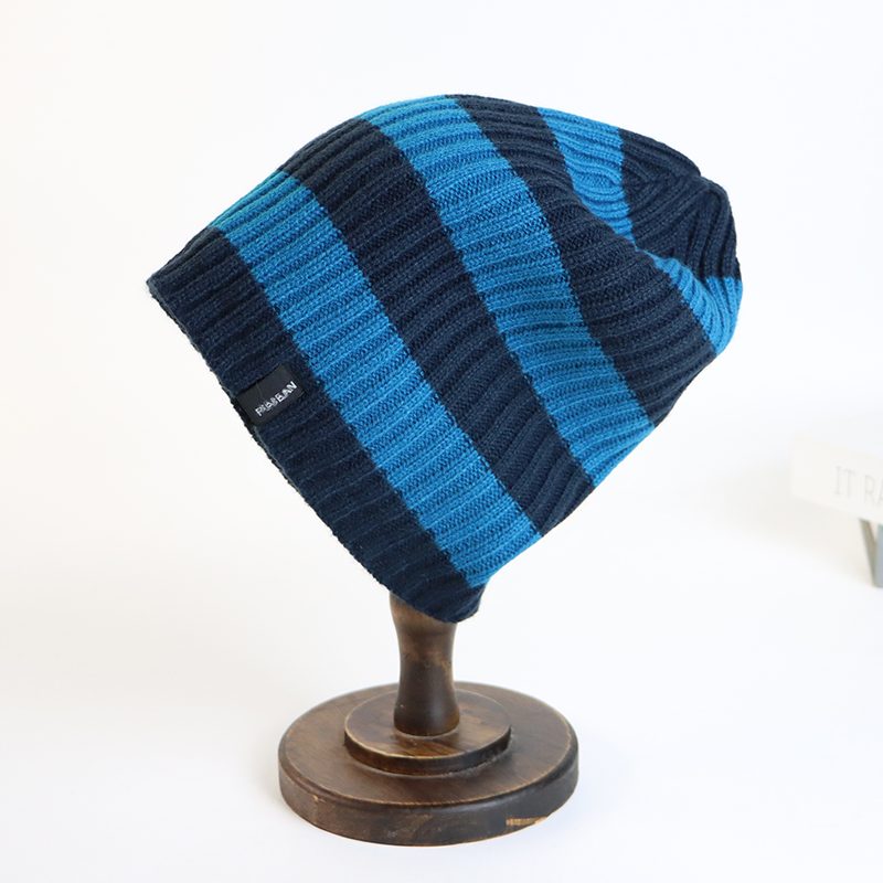 运动毛线帽男加绒加厚户外秋冬季