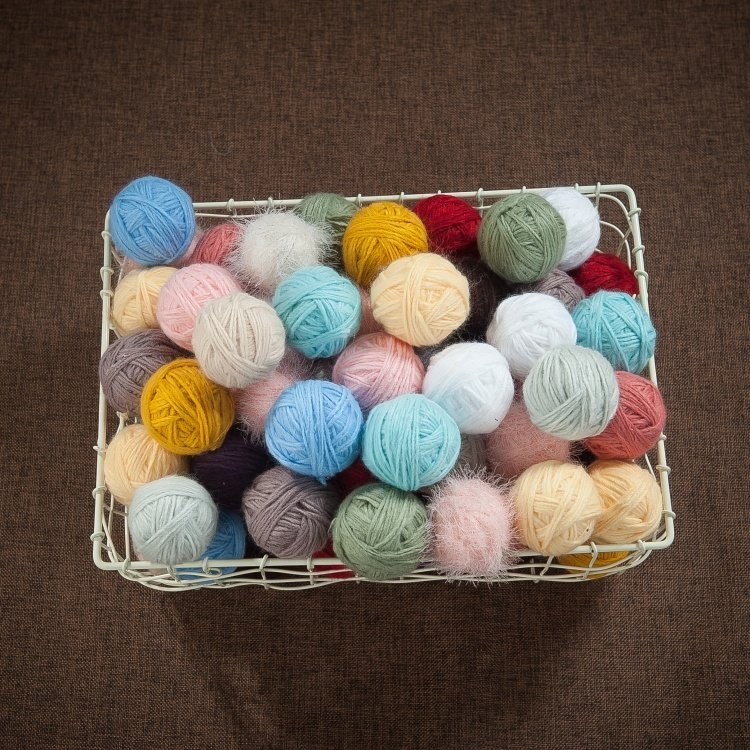 新生儿满月百天小童大童人像摄影手工毛线球diy挂件装饰道具饰品