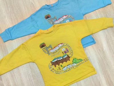 0470微瑕特价100cm 纯棉毛圈kladskap 男童新干线 圆领长袖套头衫