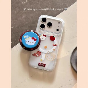 磁吸支架适用iPhone17promax苹果1413手机壳15pro防摔1211情侣16promax磨砂xsxr硬壳78plus