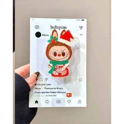 圣诞布拉拉摇摇乐适用Magsafe磁吸手机支架可伸缩折叠便捷强吸附